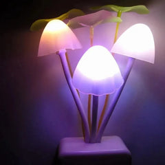 Colourful Mushroom LED Night Light – close-up view