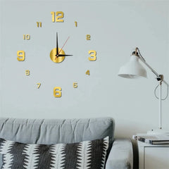 Luminous DIY 3D Wall Clock – styled view
