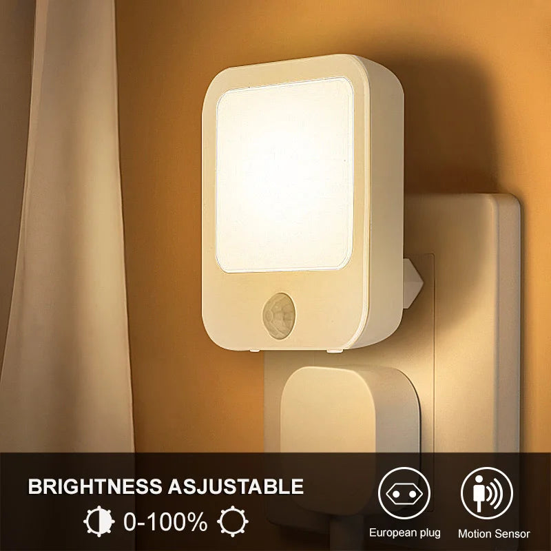 Wireless Motion Sensor Plug-In Night Light